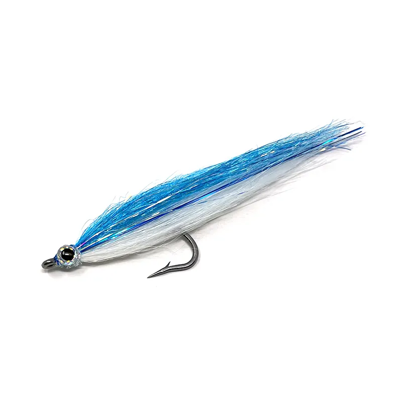 Lavezzinifly - Saltwater Streamer - Baitfish White Blue