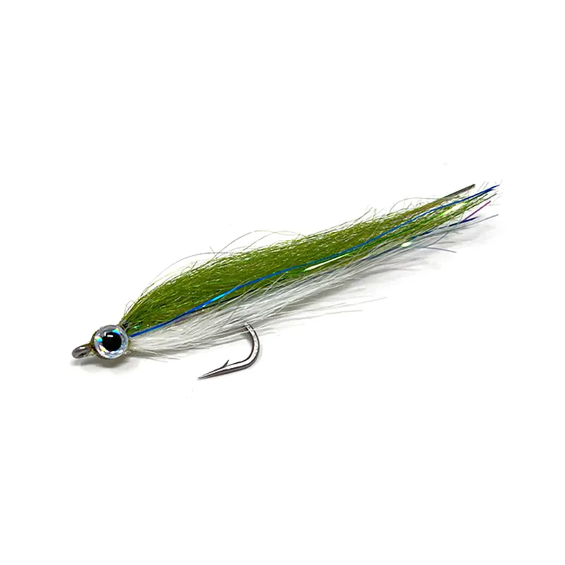 Lavezzinifly - Saltwater Streamer - Baitfish White Olive