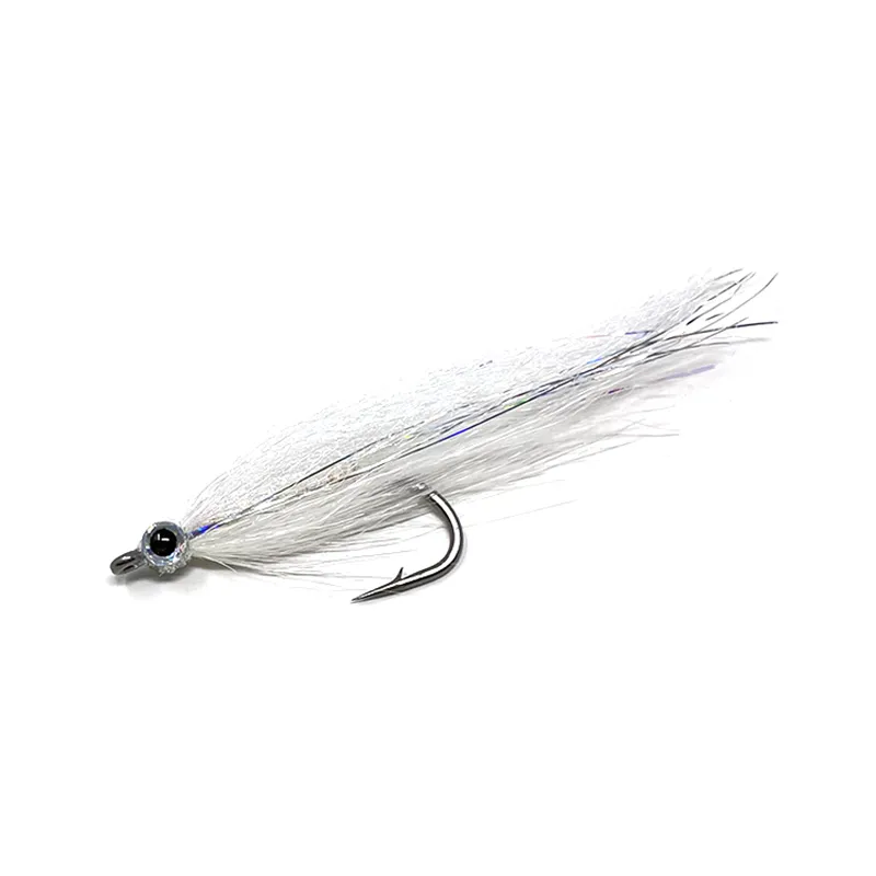 Lavezzinifly - Saltwater Streamer - Baitfish White Silver