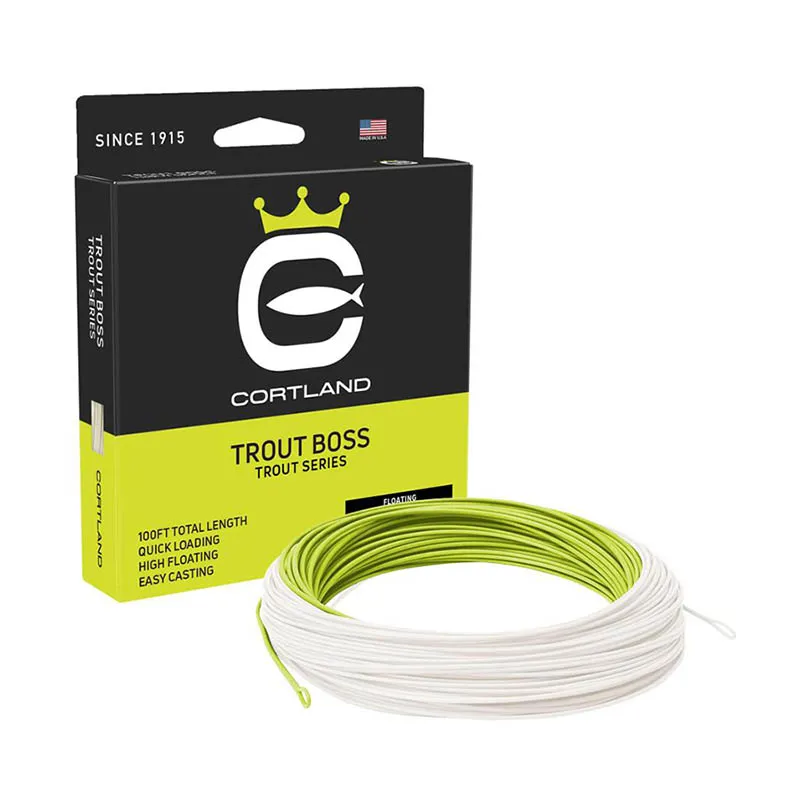 Cortland - Fly Line - Trout Series - Trout Boss - Chartreuse / White