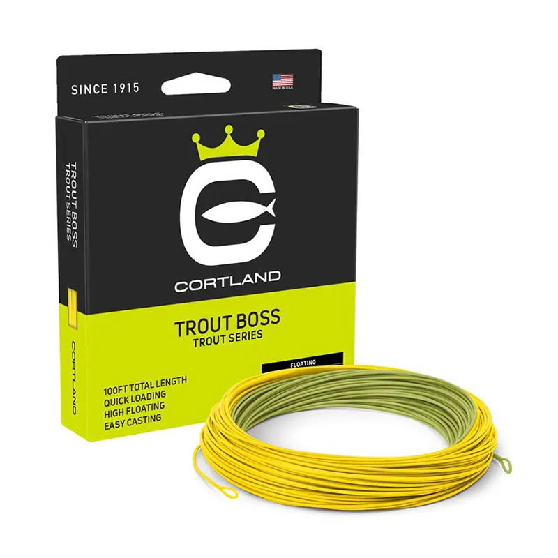 Cortland - Fly Line - Trout Series - Trout Boss - Green / Yellow
