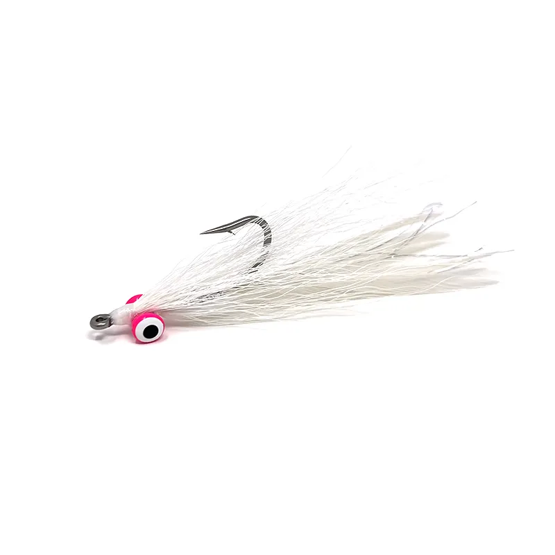 LYT Series - #9 - Clouser Minnow White & Fl. Pink