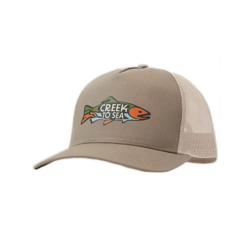 Creek to Sea - Fish Logo Trucker Cap