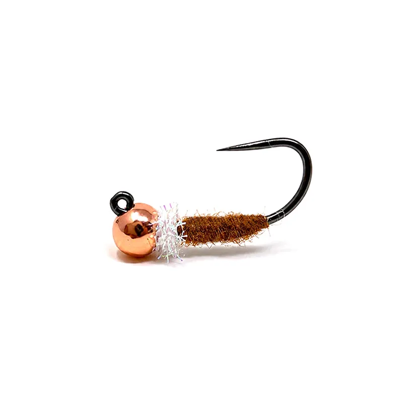 Lavezzinifly - Nymph - Jig Brown & White UV Special