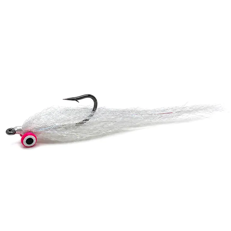 Lavezzinifly - Streamer - Clouser Minnow White & Fluo Pink