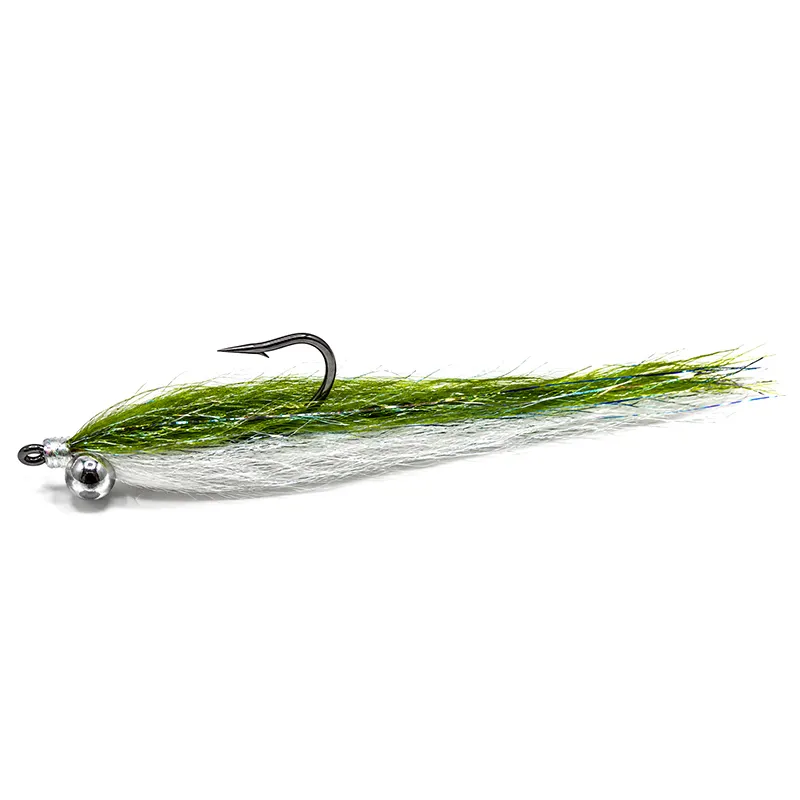 Lavezzinifly - Streamer - Clouser Minnow Olive & White