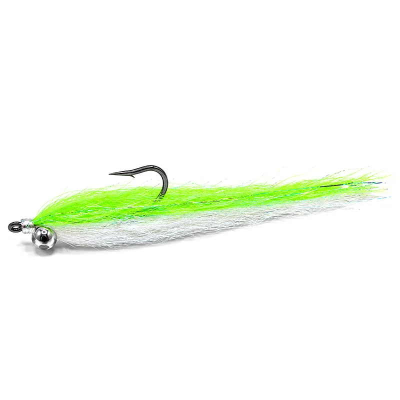 Lavezzinifly - Streamer - Clouser Minnow Fluo Chartreuse & White